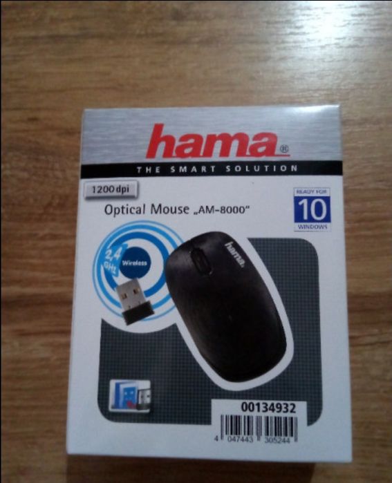 Mouse Optical HAMA Wireless 2,4 Ghz 1200 Dpi, NOU !