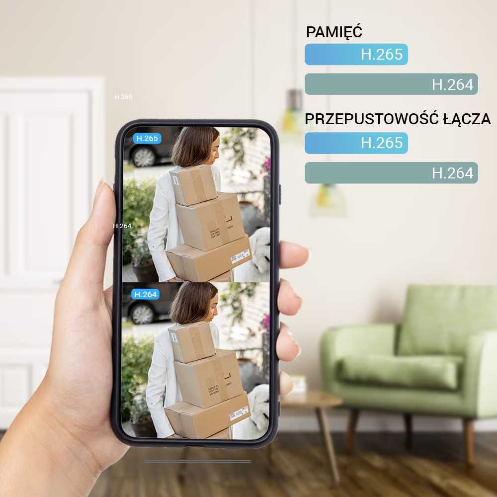 Camera de supraveghere Ezviz HP4 cu sonerie, 2MP, 1080p, IRvideo H.265