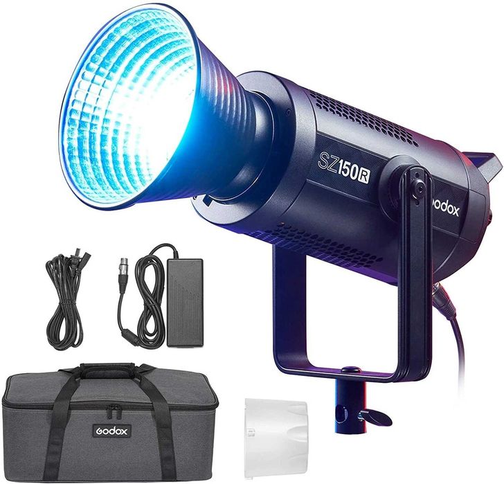 Lampa LED GODOX SZ150R RGB Bi-color Zoom 150W Lumină studio 2800–6500K