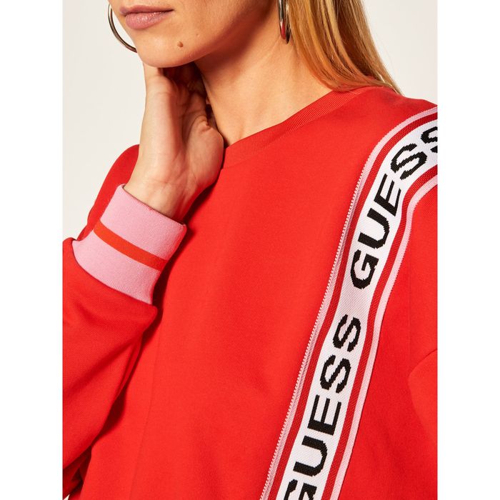 GUESS оригинален суитшърт с дълъг ръкав и щампа