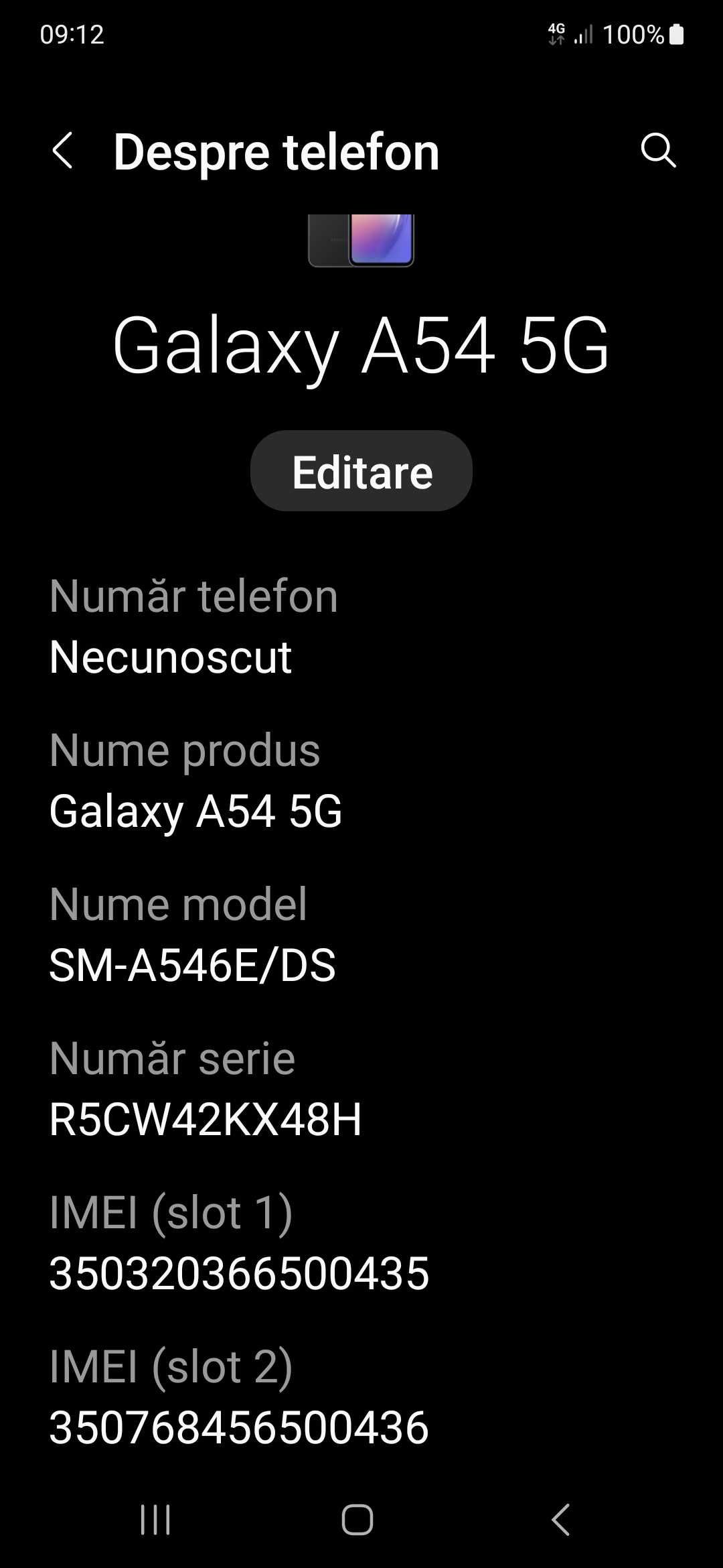 Telefon Samsung Galaxy A54, Dual SIM, 8GB RAM, 128GB, 5G