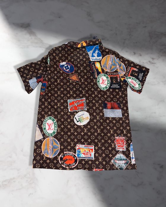 Louis Vuitton кафяв сет лв риза панталон комплект панталони топ LV