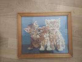 Ретро гоблен - котки трио
