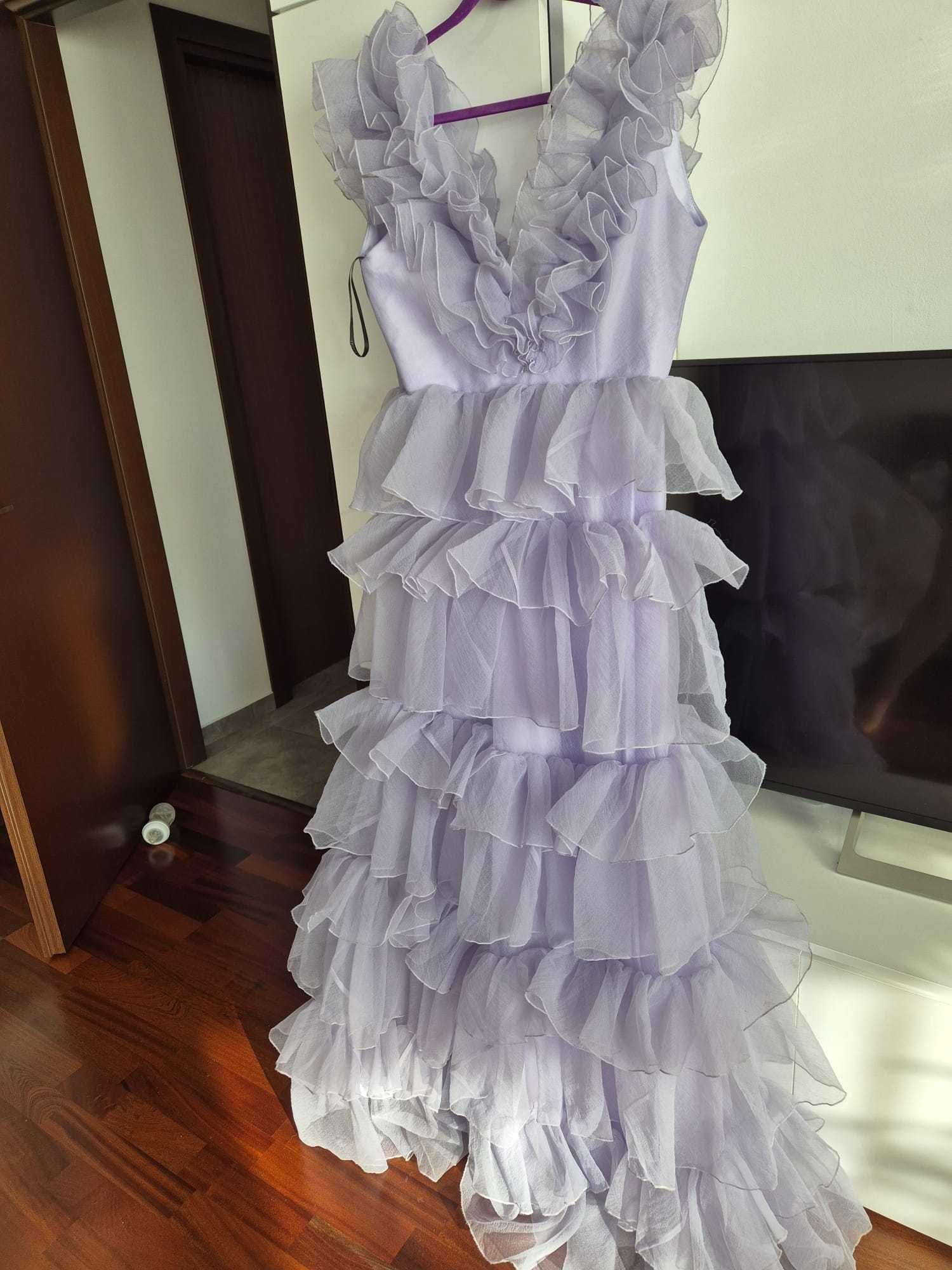 Rochie de seara NOUA Ana Radu mov cu eticheta marime M-L mic