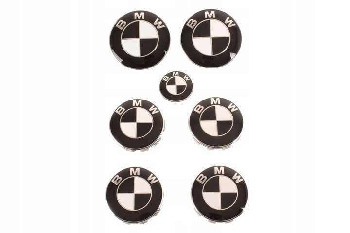 Set Embleme Emblema BMW Capota Portbagaj haion 82mm 74mm logo