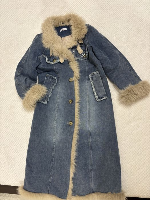 Дънково зимно палто