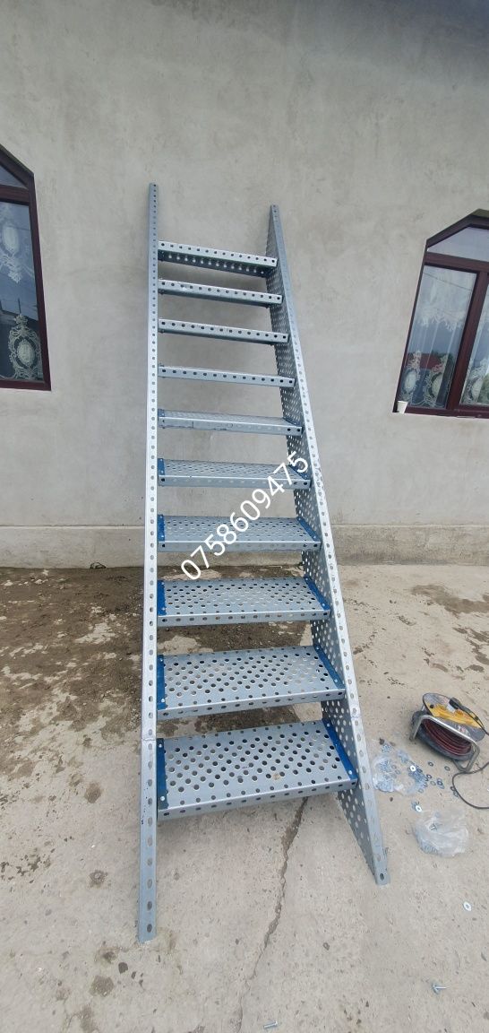Scări zincate 75x27cm