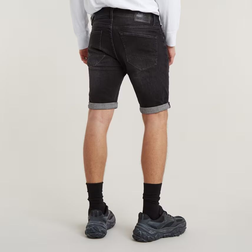 Оригинални къси дънки G-Star Raw W35 W36 нови черни мъжки Superstrech