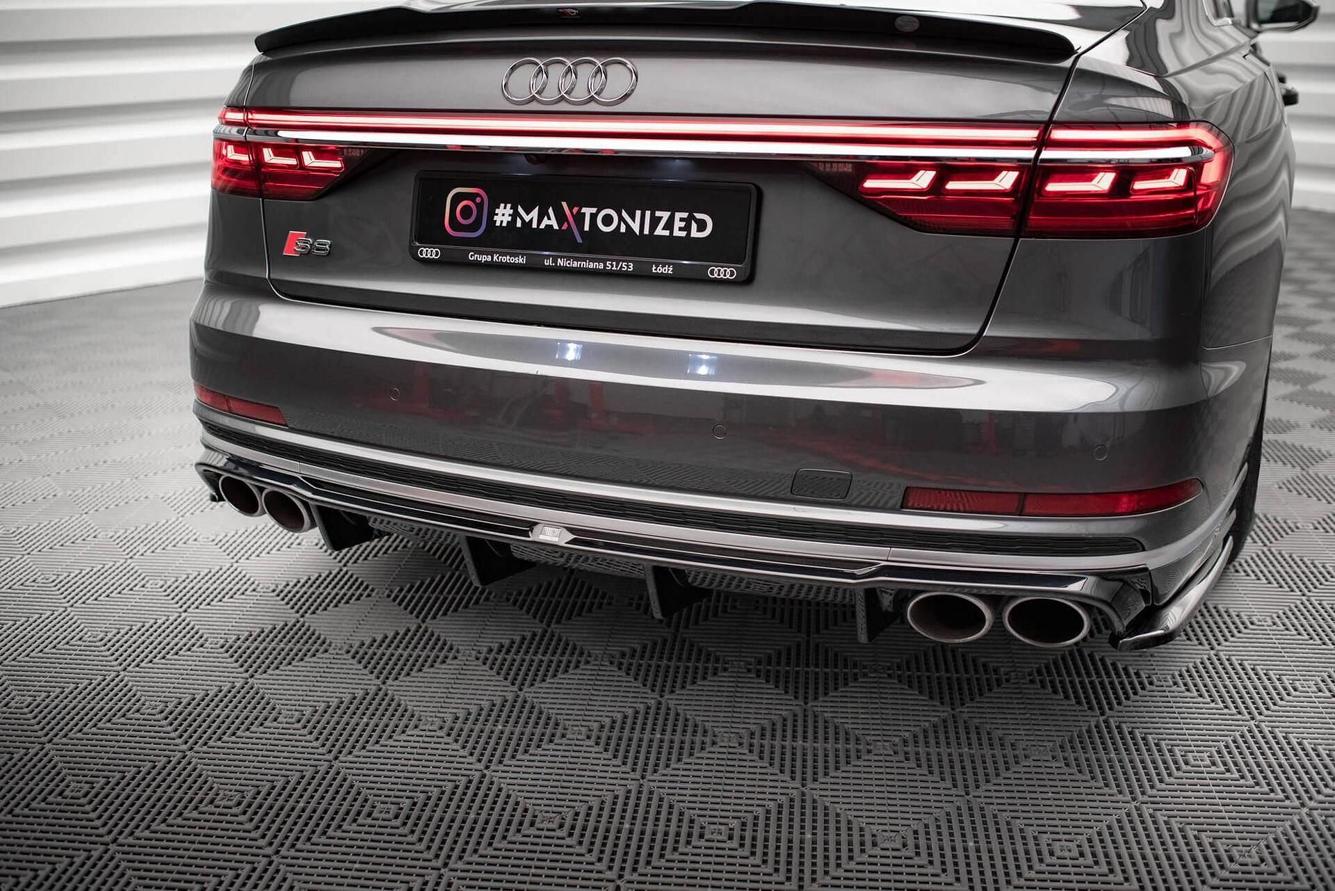Дифузьор за задна броня maxton design за audi s8 d5 (2019-)