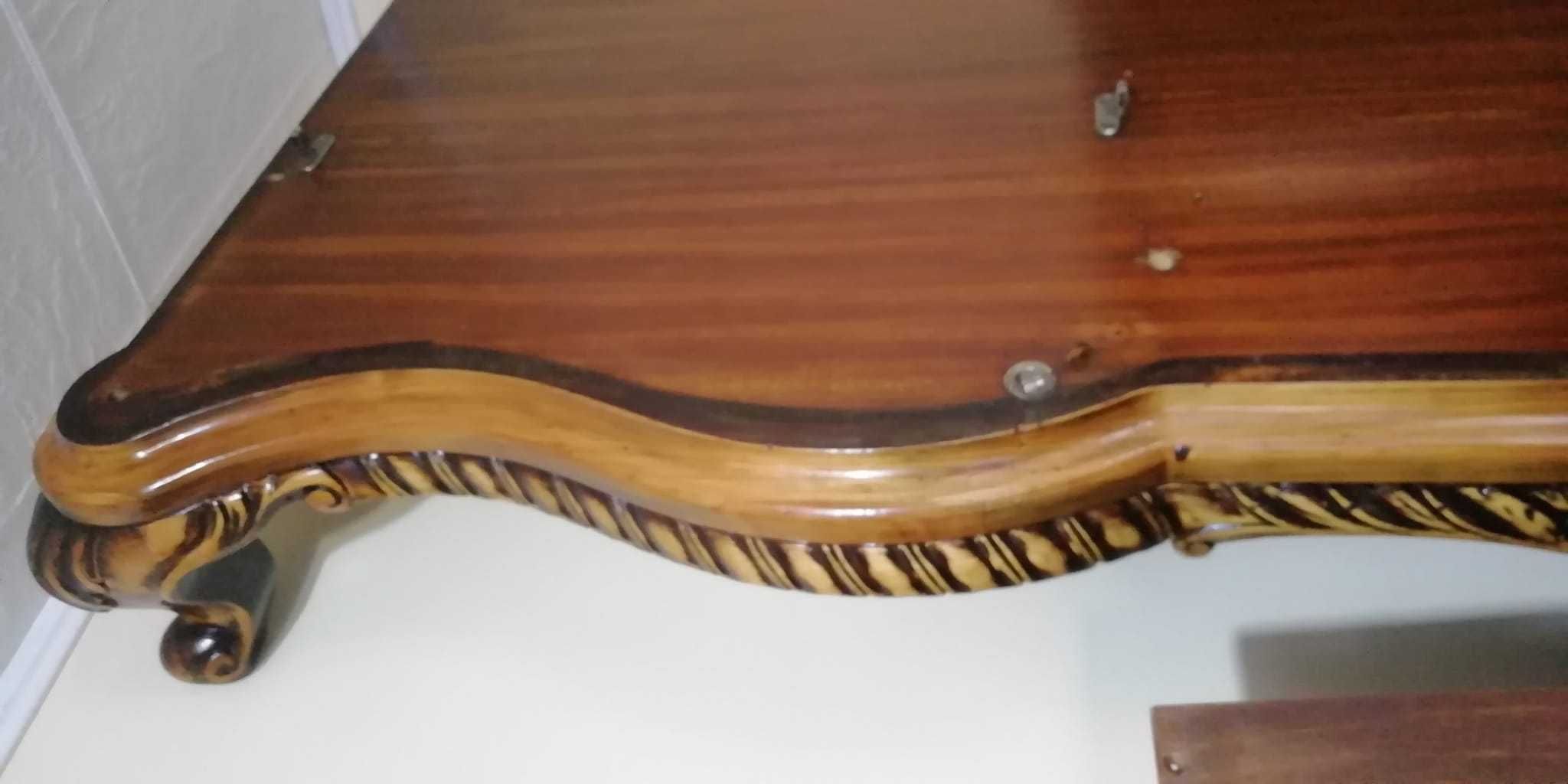Vand dormitor complet din lemn masiv de nuc ArtNouveau restaurat