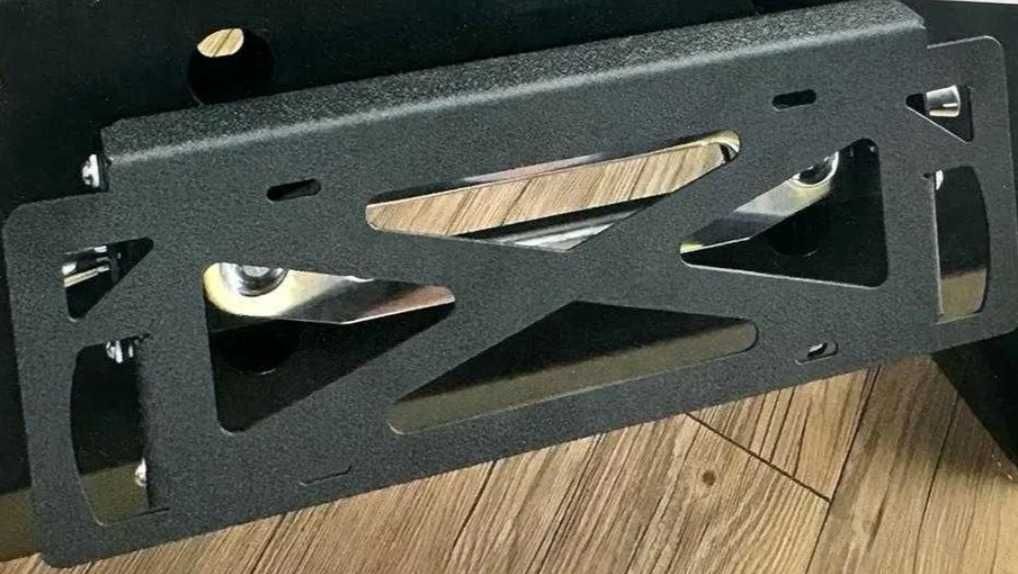 Suport montare numar inmatriculare pe role/fanta aluminiu troliu auto