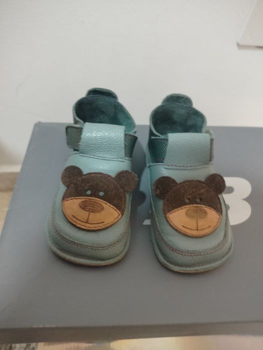 Papuci copii barefoot piele mărime 22