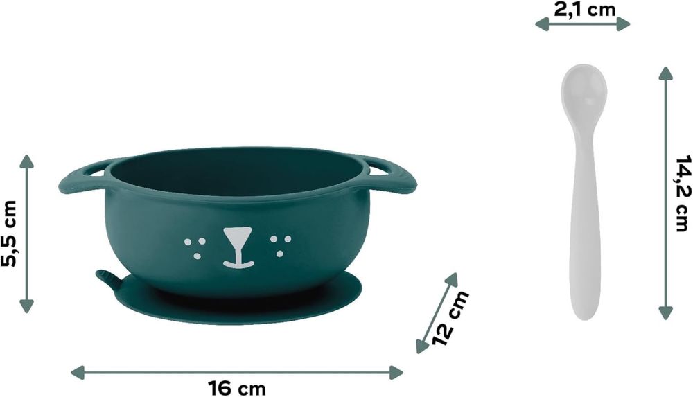 Bol din silicon pt hrănire bebeluși Taste' ISY, Babymoov, Catelus