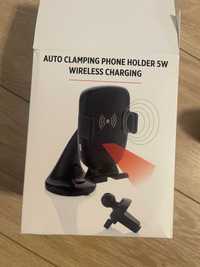 Phone holder - auto clamping & 5W wireless charging