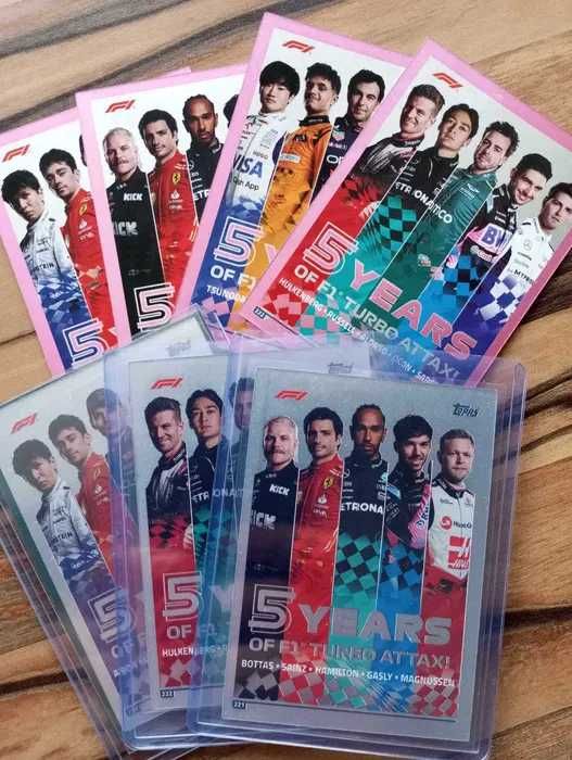 Topps Turbo Attax F1 2024 SET + 5th Аnniversary cards/карти