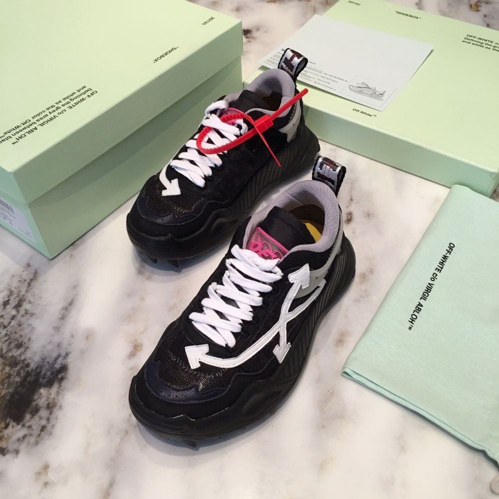 Sneakers OFF White Odsy 1000 , Black Leather Trainers,Poze reale 39-45