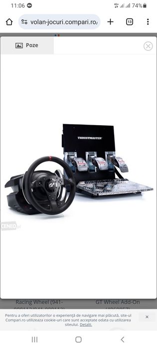 Volan Gaming ThrustMaster T500RS GT sport edition Pc , Laptop , Ps4
