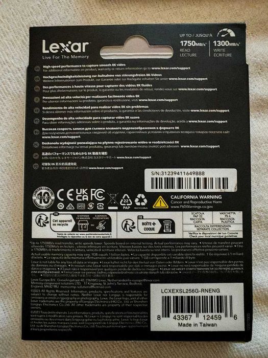 Vand Lexar Professional CFexpress Type B Silver 256GB