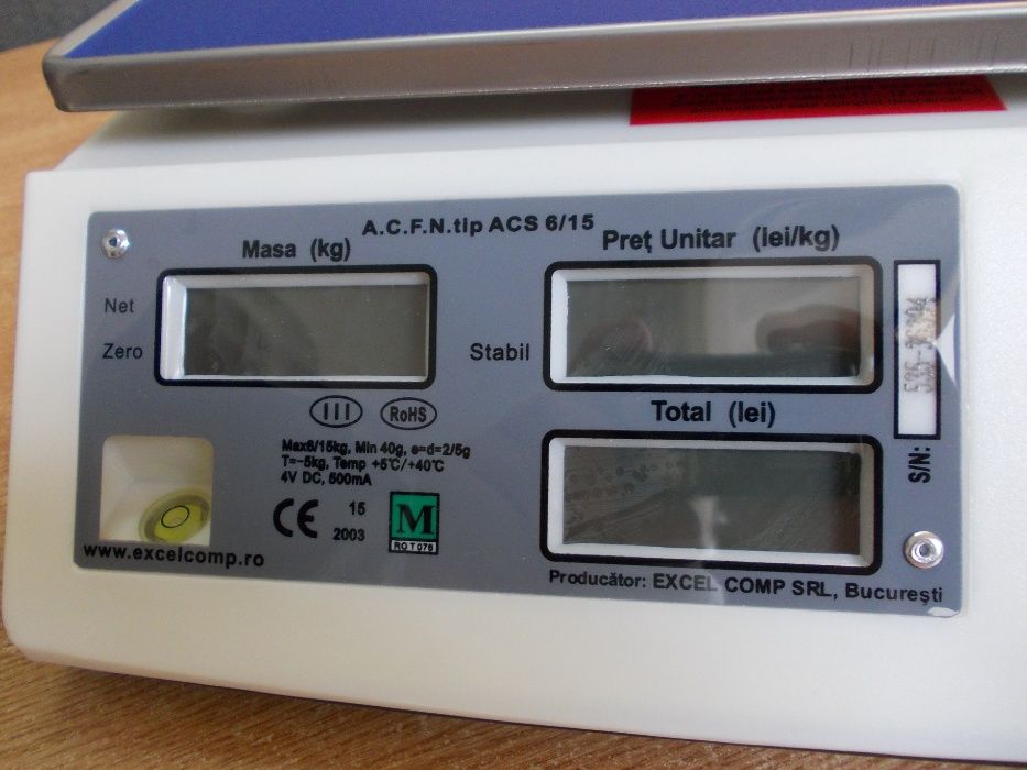 **НОВО** Електронна везна ACS 6/15 C