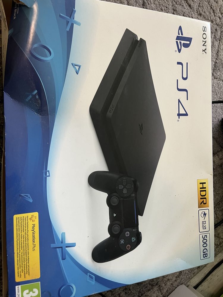 Playstation 4slim с джойстик и 2 игри