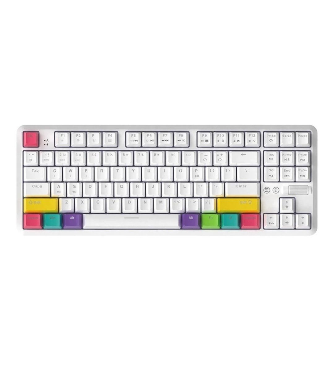 Клавиатура Ajazz K870t Red Switches белый