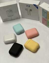 Casti Wireless Airpods i12  Ios & Android, Diferite culori