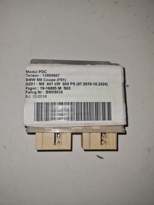 Calculator senzori parcare BMW X3 G01 / cod - 9872921/ an-2016-2020