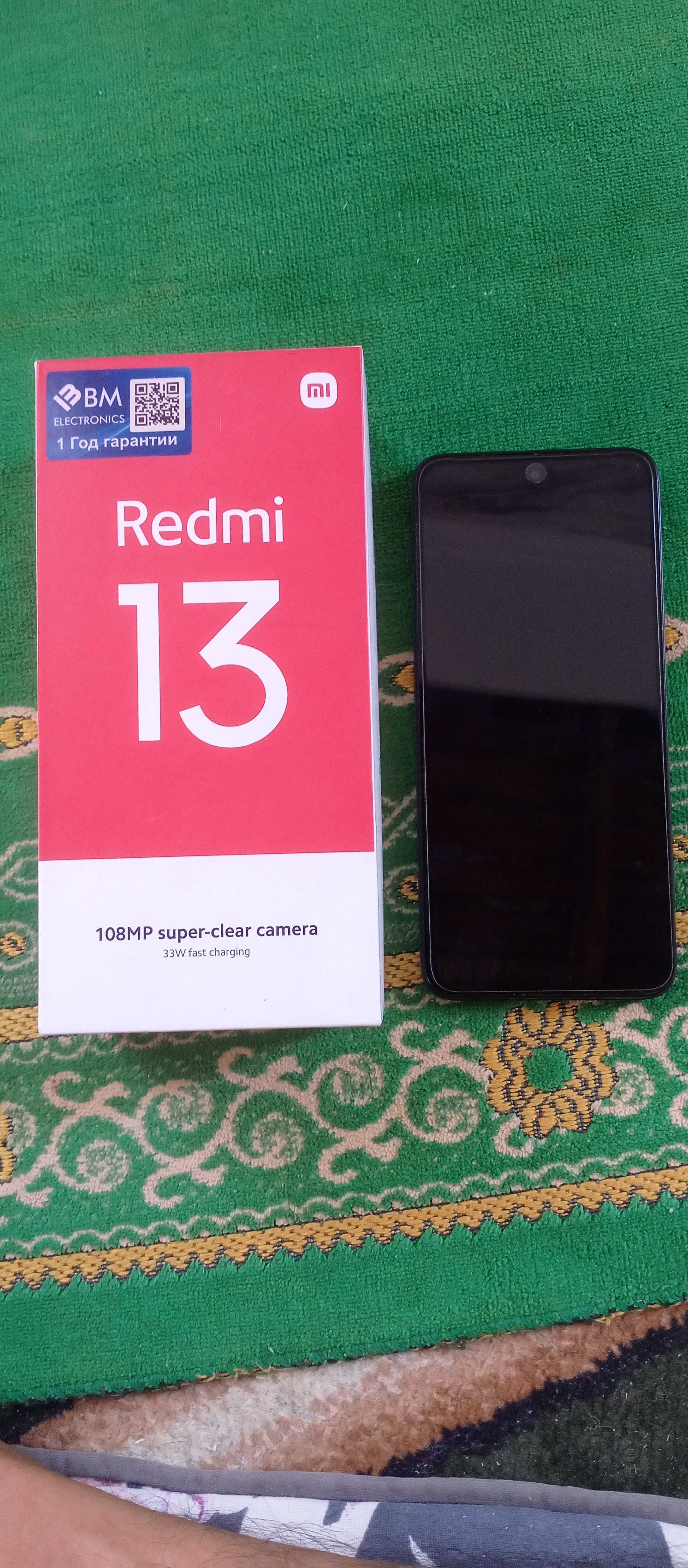 Redmi 13 xotira 128+31 GB