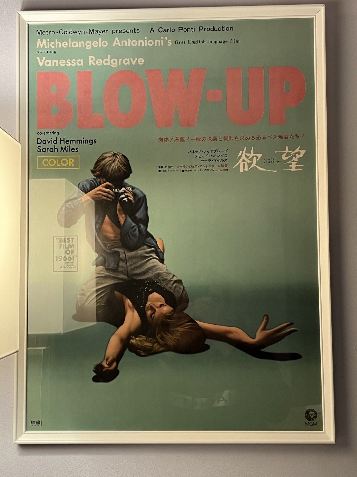 Ретро Постер Кино на филма Blow Up на Микеланджело Антониони 1966г.