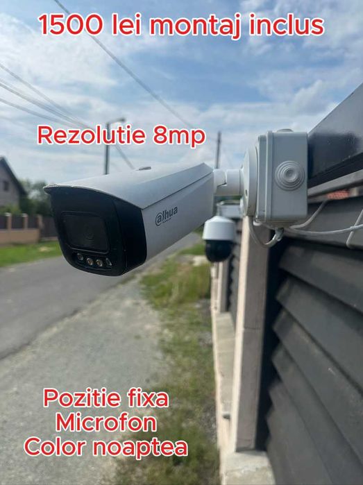 Sistem Camere supraveghere video 4k Dahua IP cu montaj Cluj Napoca