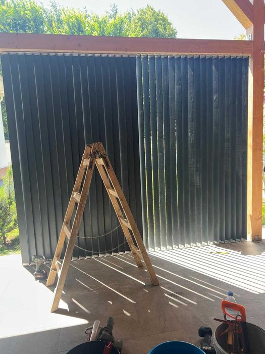 150 cm - Glisiere Din Aluminiu ptr Jaluzele De Terasa - producator