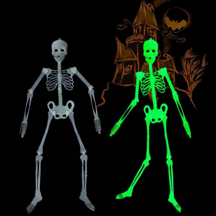 Хэллоуин Скелет светится в темноте 90см высота