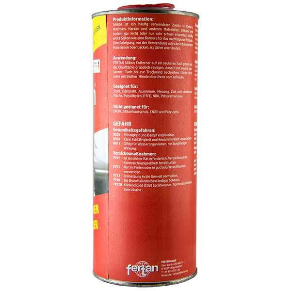 Agent de curatat indepartat silicon, grasimi, vaselina, ulei Fertan 1l