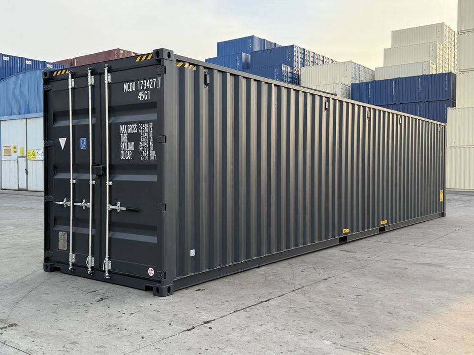 Containere Maritim 12 metri Gri Antracit Nou