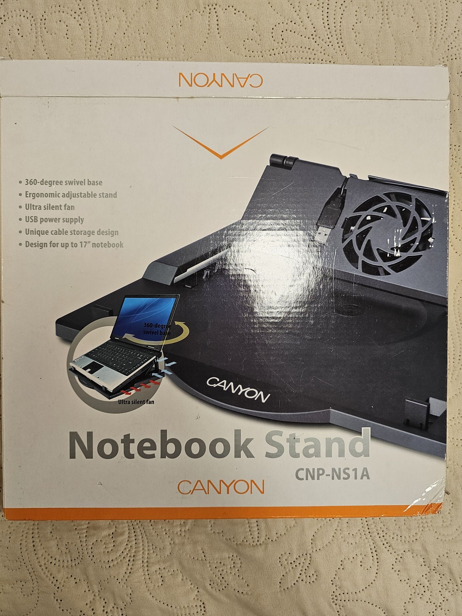 Notebook stand rotativ
