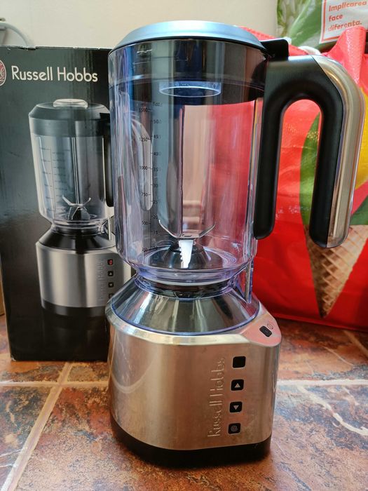 Blender Russell Hobbs 800 W, vas 1.5 L, 12 viteze, INOX