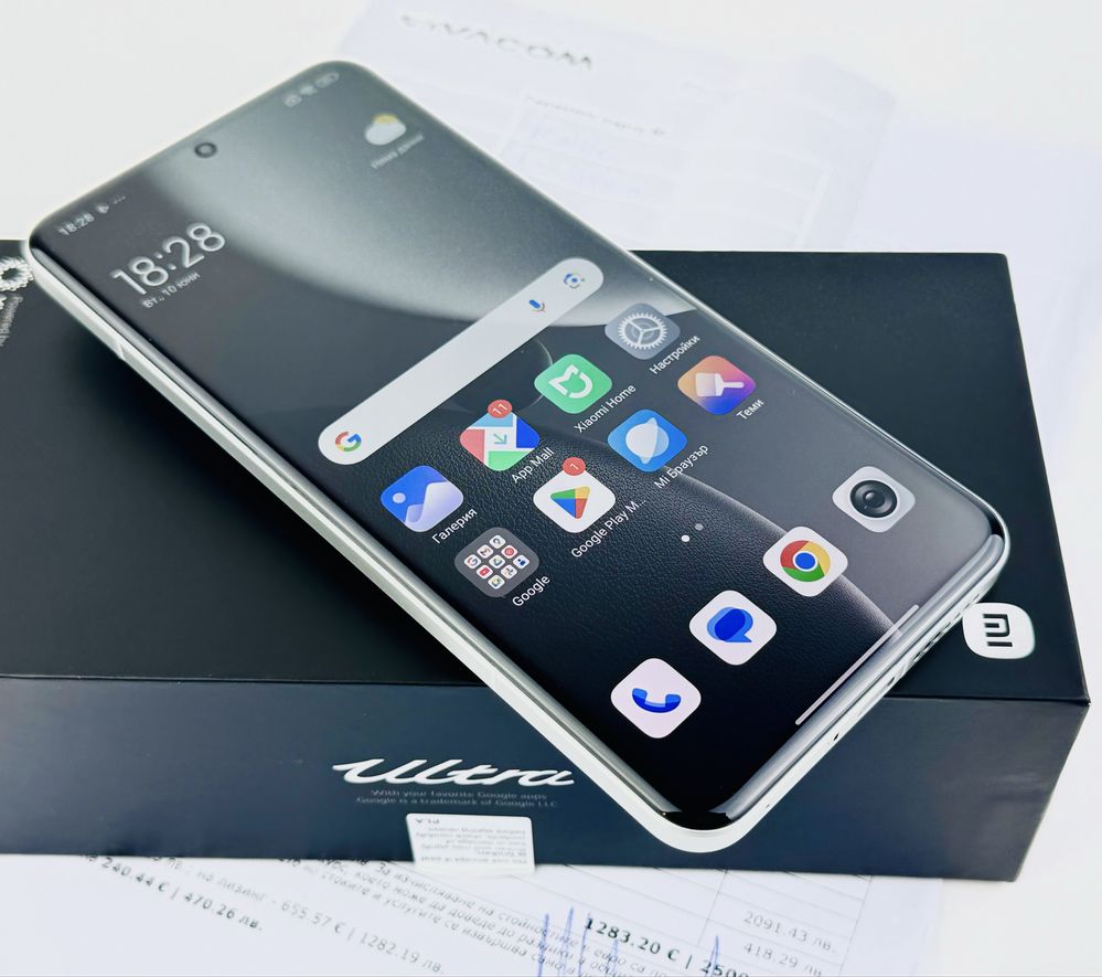 Xiaomi 15 Ultra 5G 512GB 16RAM Silver Chrome Перфектен! 2г. Гаранция!