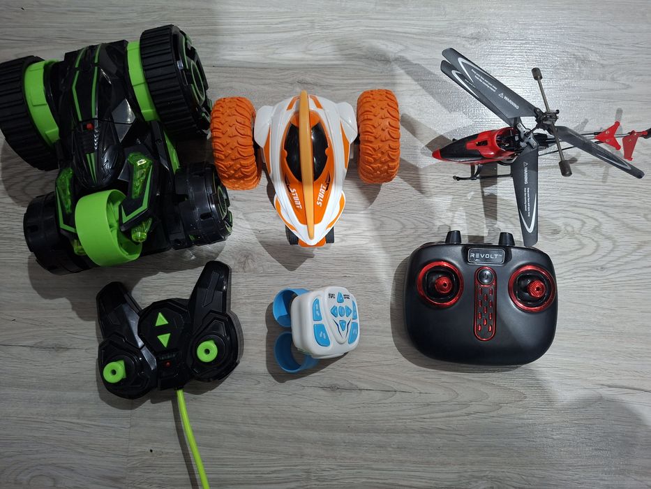 2 masinute +elicopter cu telecomanda