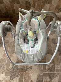 Бебешка електрическа люлка Cangaroo Baby Swing, сива
