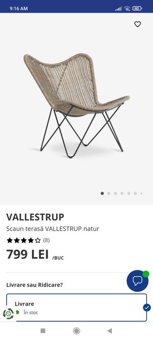 3 buc Fotoliu Jysk scaun gradina terasa Vallestrup