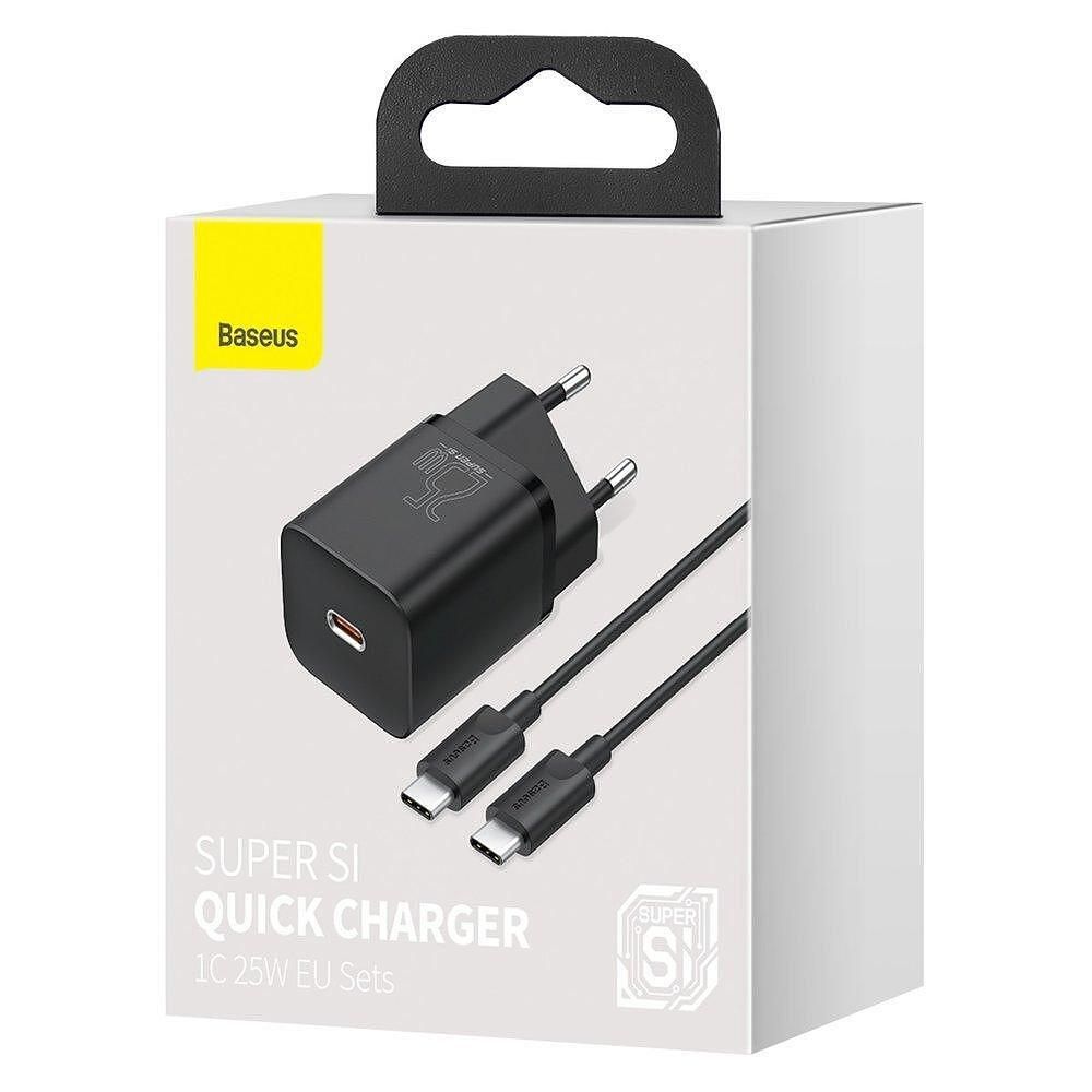 Baseus Super Si USB-C PD Wall Charger 25W Type-C - захранване