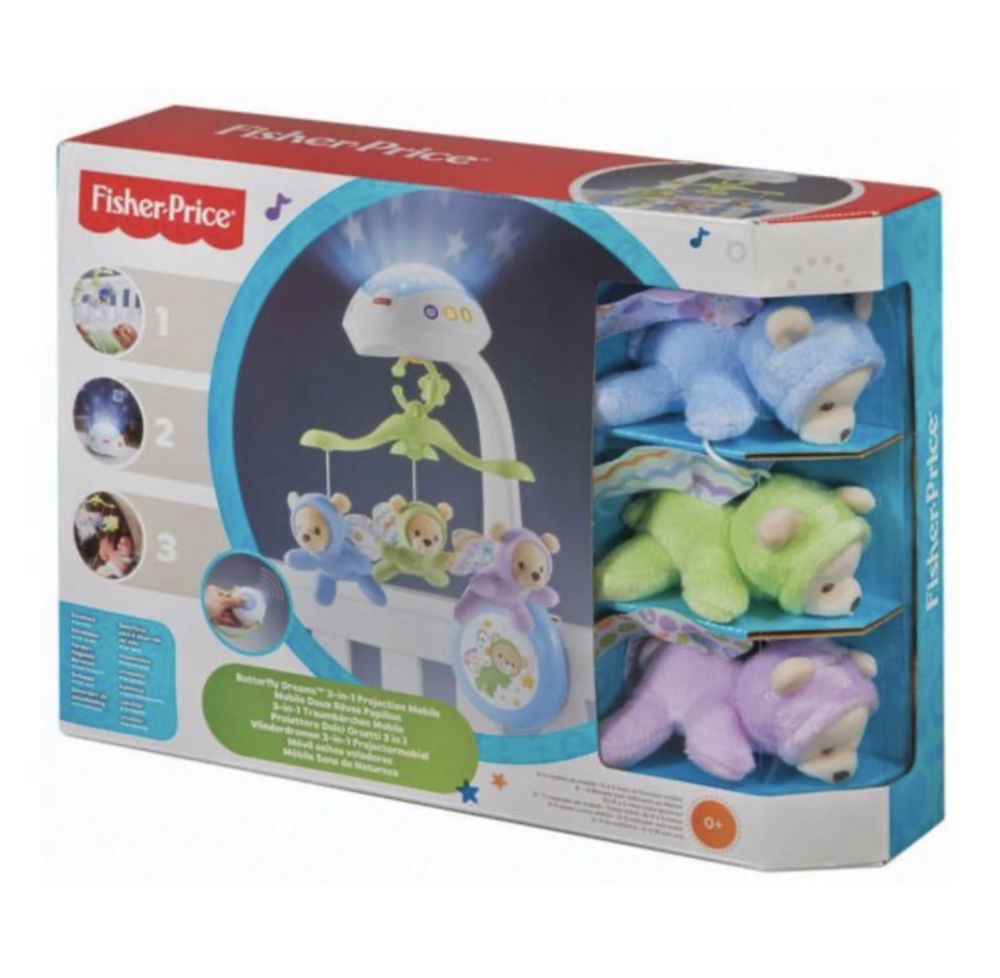 FISHER PRICE Музикална въртележка за легло
