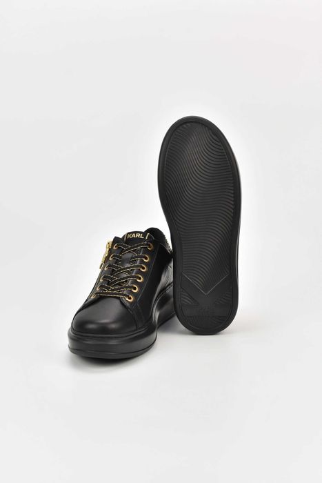 Дамски Мартонки Karl Lagerfeld KAPRI Stud Zip Lo Lace 00G  Black Lthr