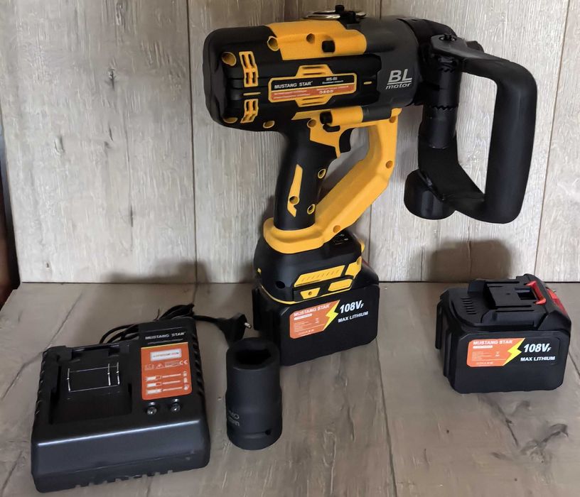 Pistol impact 3000Nm Brushless, 1”, 2 acumulatori, profesional