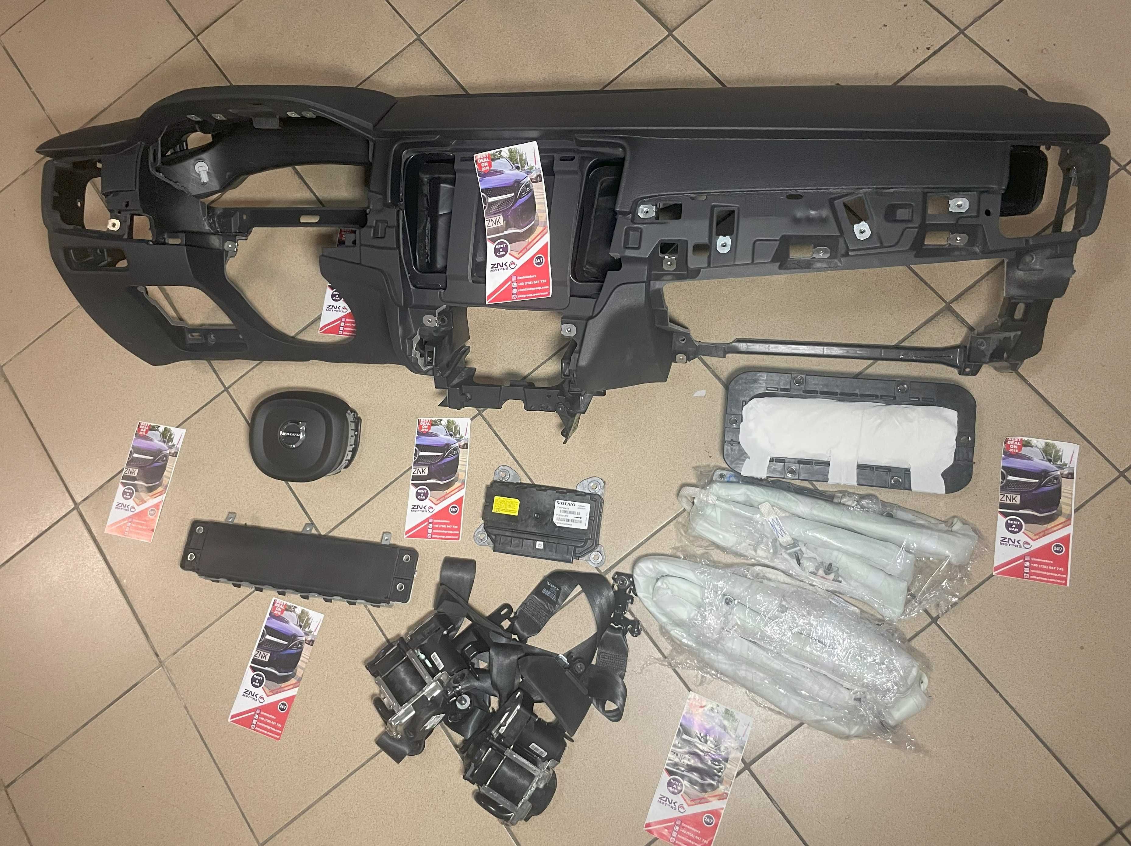 VOLVO V90 / S90 plansa de bord - kit airbag volan pasager - centuri