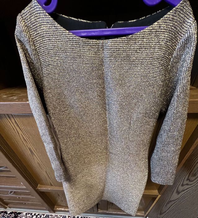 Платье женское золотистое