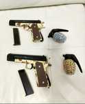 Pistol cu bile din metal și aluminiu, Pistol + Bile în incluse 500buc
