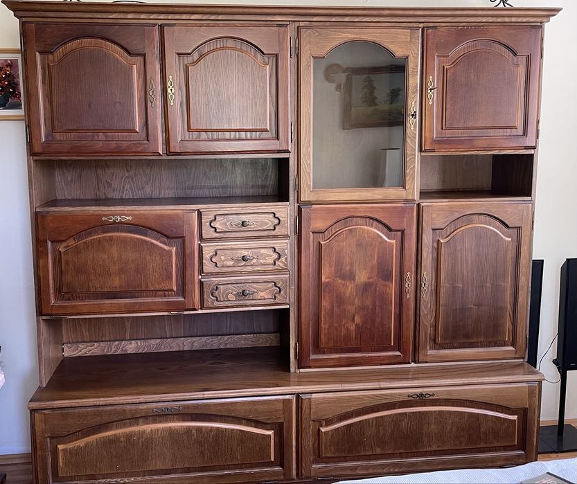 biblioteca lemn masiv