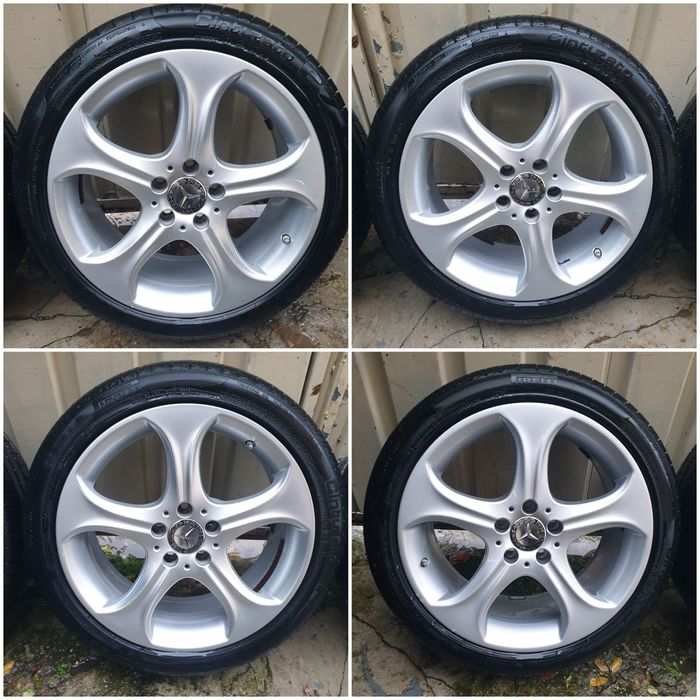 Jante originale pe 18 Mercedes E klass 2015 cu anvelope de vara