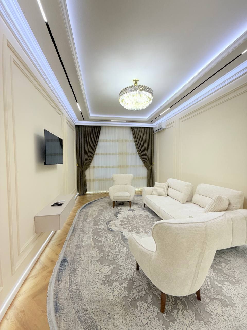 Срочно Аренда Новостройка 2 комнаты 2 этаж 86 м2 люкс, новая 800$